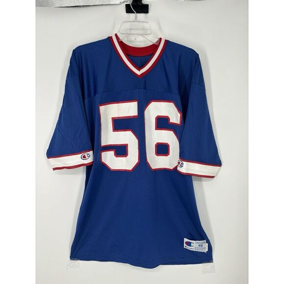 Vintage 80s New York Giants Lawrence Taylor Jersey Made In USA‎ #56 Size 48 XL - Picture 1 of 5